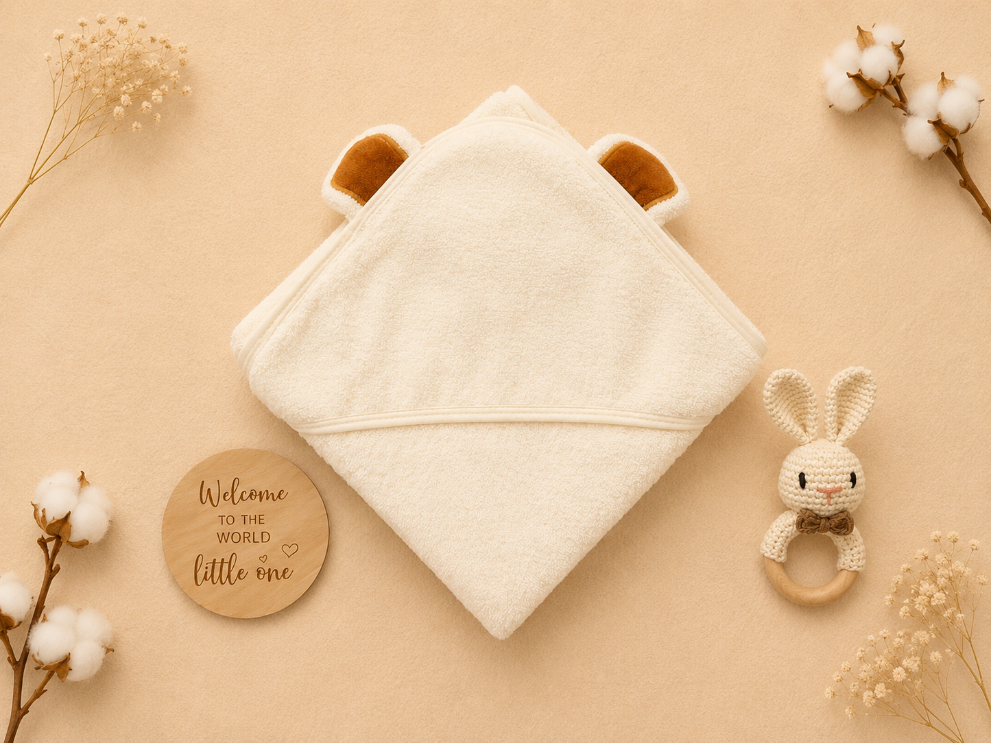 Baby Bath Towel Gift Set