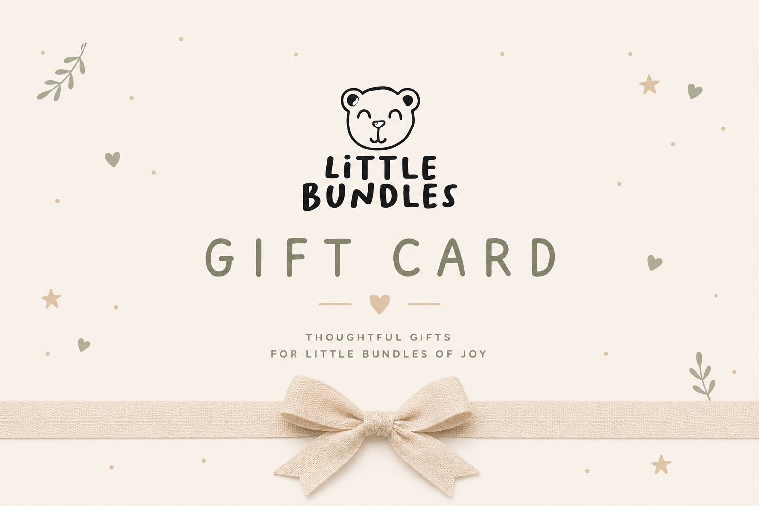 Little Bundles - Baby Gift Card
