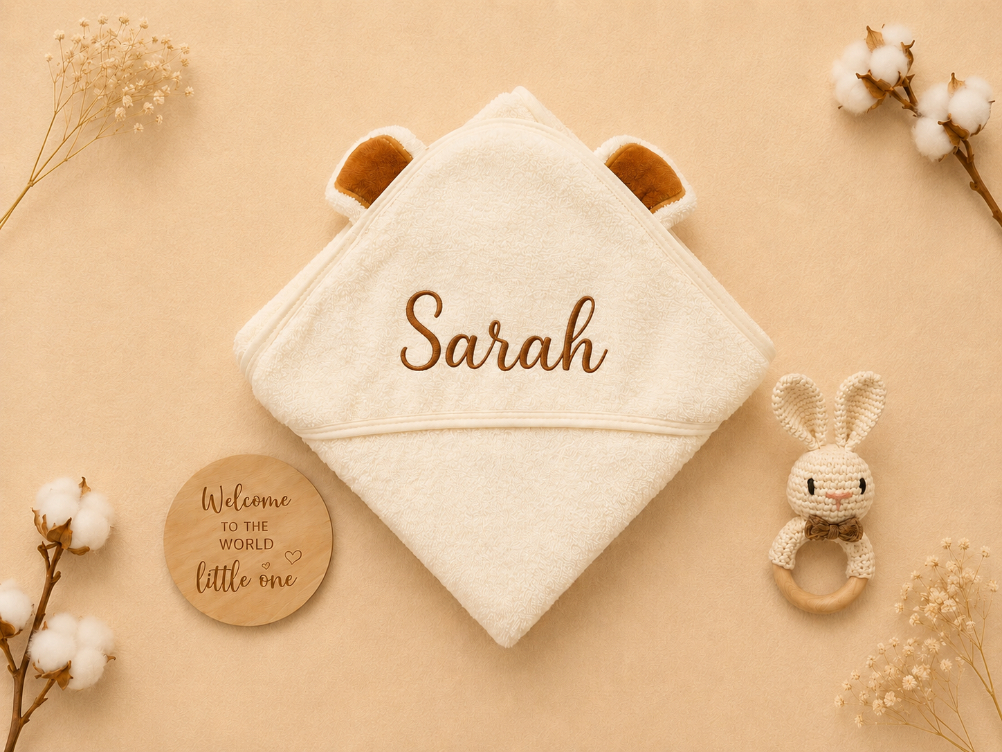Baby Bath Towel Gift Set