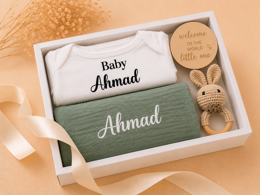 Swaddle Blanket Gift Box - Teether
