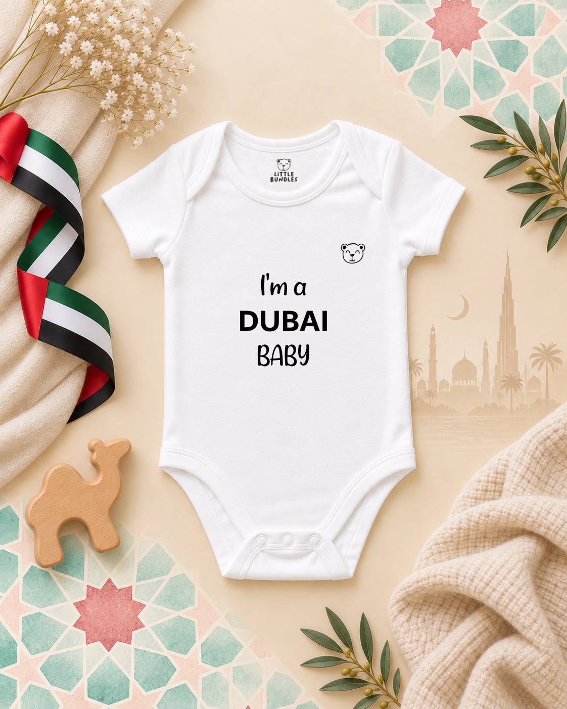 I'm a Dubai baby onesie