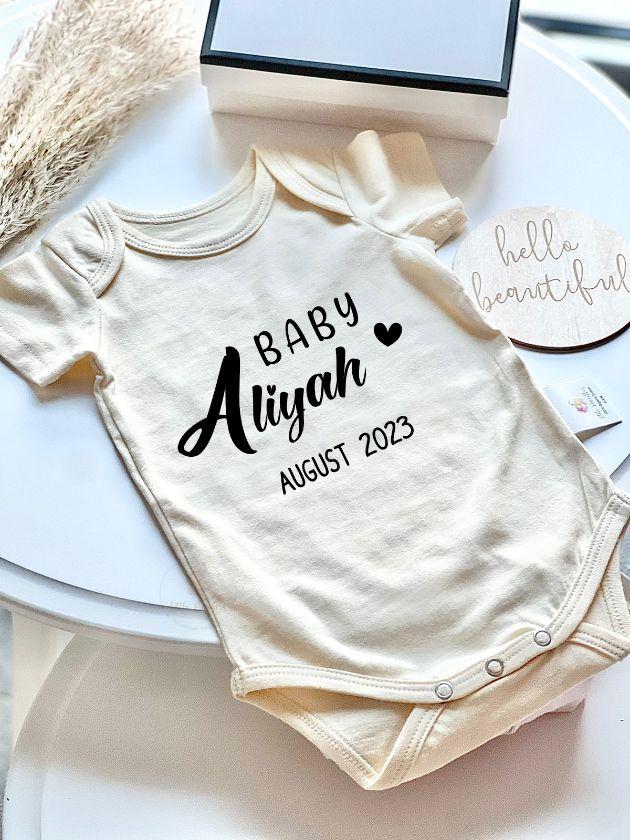 Personalized baby sales onesies name