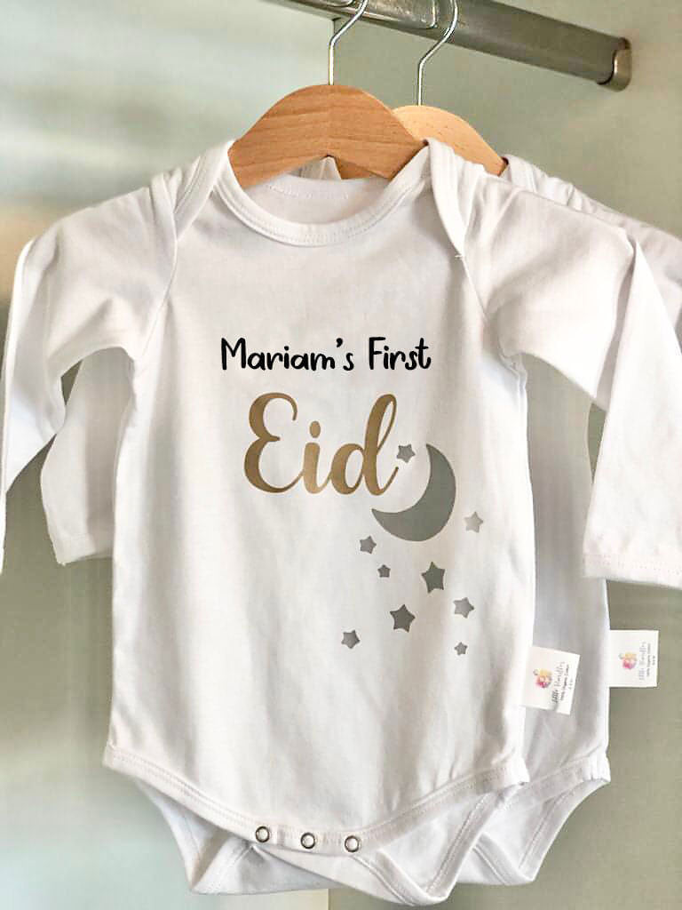 mariam's first eid onesie